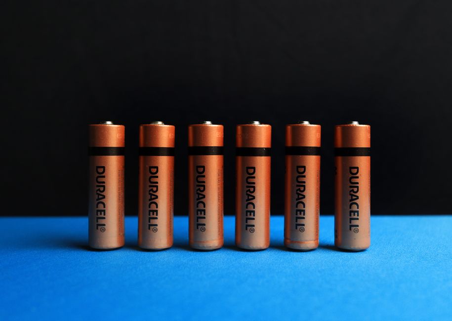 Modern home battery energy storage system installed in a garage